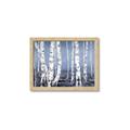 Picture of Plain White Birches _GroupedProduct_Rectangle_Landscape_Framed_Matted_