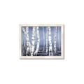 Picture of Plain White Birches _GroupedProduct_Rectangle_Landscape_Framed_Matted_