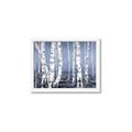Picture of Plain White Birches _GroupedProduct_Rectangle_Landscape_Framed_Matted_