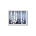 Picture of Plain White Birches _GroupedProduct_Rectangle_Landscape_Framed_Matted_