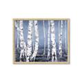 Picture of Plain White Birches _GroupedProduct_Rectangle_Landscape_Framed_Matted_