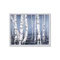Picture of Plain White Birches _GroupedProduct_Rectangle_Landscape_Framed_Matted_