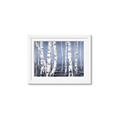 Picture of Plain White Birches _GroupedProduct_Rectangle_Landscape_Framed_Matted_