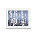 Picture of Plain White Birches _GroupedProduct_Rectangle_Landscape_Framed_Matted_