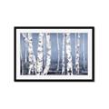 Picture of Plain White Birches _GroupedProduct_Rectangle_Landscape_Framed_Matted_