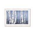 Picture of Plain White Birches _GroupedProduct_Rectangle_Landscape_Framed_Matted_