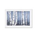 Picture of Plain White Birches _GroupedProduct_Rectangle_Landscape_Framed_Matted_