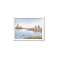 Picture of Three Cabin And Loons _GroupedProduct_Rectangle_Landscape_Framed_Matted_