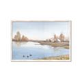 Picture of Three Cabin And Loons _GroupedProduct_Rectangle_Landscape_Framed_Matted_