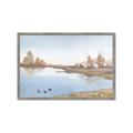 Picture of Three Cabin And Loons _GroupedProduct_Rectangle_Landscape_Framed_Matted_