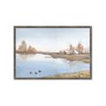 Picture of Three Cabin And Loons _GroupedProduct_Rectangle_Landscape_Framed_Matted_