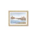 Picture of Three Cabin And Loons _GroupedProduct_Rectangle_Landscape_Framed_Matted_