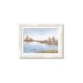 Picture of Three Cabin And Loons _GroupedProduct_Rectangle_Landscape_Framed_Matted_