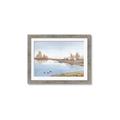 Picture of Three Cabin And Loons _GroupedProduct_Rectangle_Landscape_Framed_Matted_