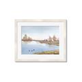 Picture of Three Cabin And Loons _GroupedProduct_Rectangle_Landscape_Framed_Matted_