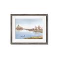 Picture of Three Cabin And Loons _GroupedProduct_Rectangle_Landscape_Framed_Matted_