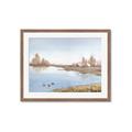Picture of Three Cabin And Loons _GroupedProduct_Rectangle_Landscape_Framed_Matted_