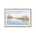 Picture of Three Cabin And Loons _GroupedProduct_Rectangle_Landscape_Framed_Matted_
