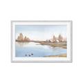 Picture of Three Cabin And Loons _GroupedProduct_Rectangle_Landscape_Framed_Matted_