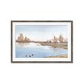 Picture of Three Cabin And Loons _GroupedProduct_Rectangle_Landscape_Framed_Matted_