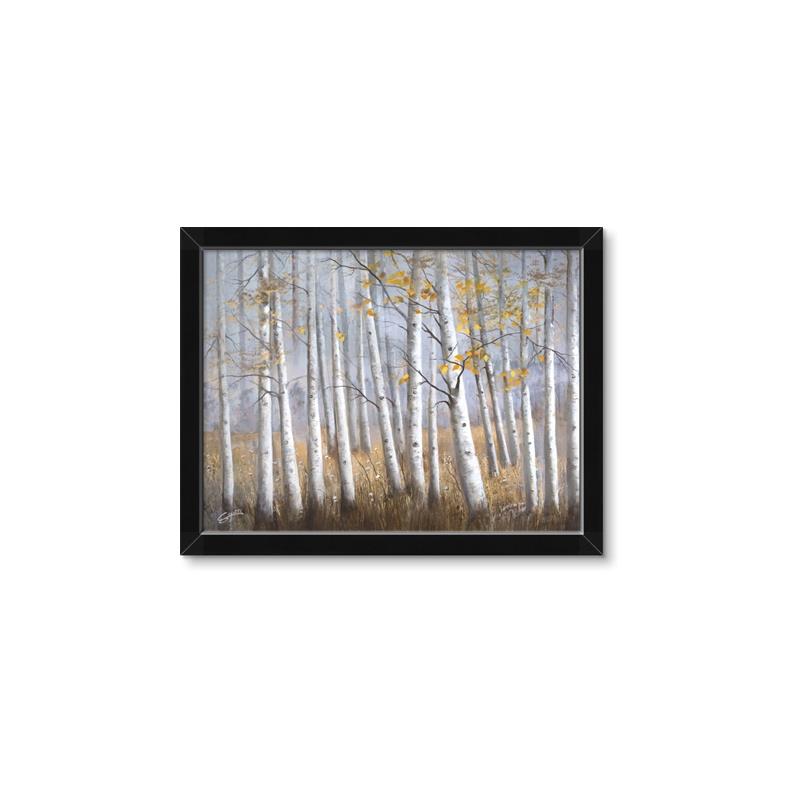 Picture of Birch Tree (yellow leaf) _GroupedProduct_Rectangle_Landscape_Framed_Matted_