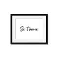 Picture of Je Taime _GroupedProduct_Rectangle_Landscape_Framed_Matted_