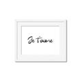 Picture of Je Taime _GroupedProduct_Rectangle_Landscape_Framed_Matted_