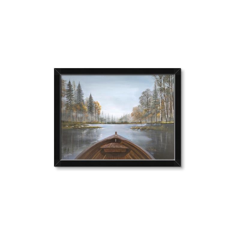 Picture of Lake Boat I  _GroupedProduct_Rectangle_Landscape_Framed_Matted_