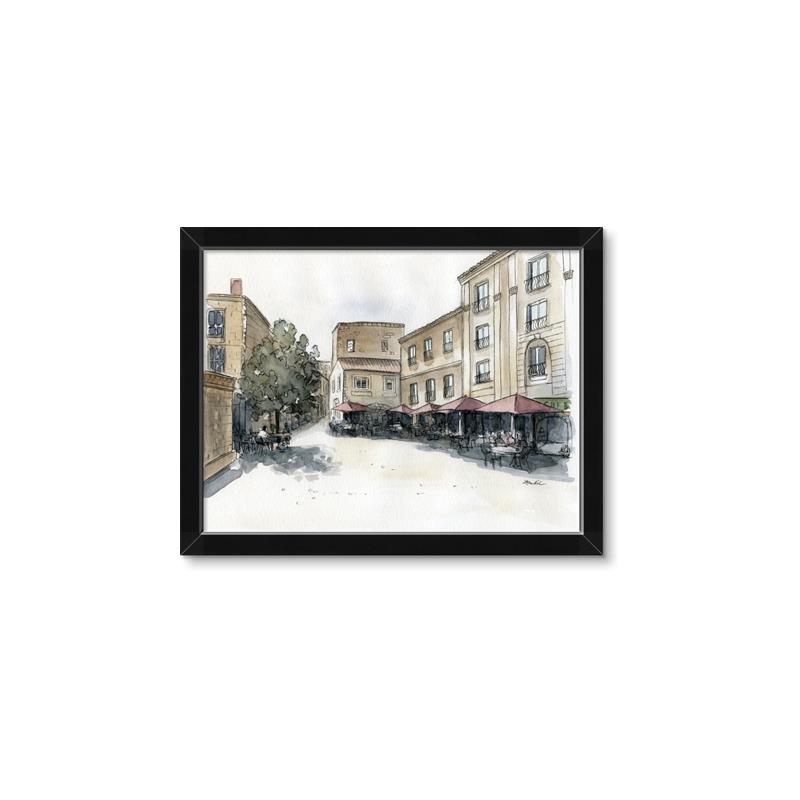 Picture of Around the Block II _GroupedProduct_Rectangle_Landscape_Framed_Matted_