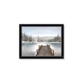 Picture of River After the Snowfall _GroupedProduct_Rectangle_Landscape_Framed_Matted_