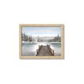 Picture of River After the Snowfall _GroupedProduct_Rectangle_Landscape_Framed_Matted_
