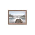 Picture of River After the Snowfall _GroupedProduct_Rectangle_Landscape_Framed_Matted_