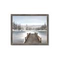 Picture of River After the Snowfall _GroupedProduct_Rectangle_Landscape_Framed_Matted_
