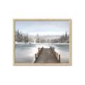 Picture of River After the Snowfall _GroupedProduct_Rectangle_Landscape_Framed_Matted_