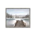 Picture of River After the Snowfall _GroupedProduct_Rectangle_Landscape_Framed_Matted_
