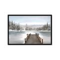 Picture of River After the Snowfall _GroupedProduct_Rectangle_Landscape_Framed_Matted_