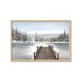 Picture of River After the Snowfall _GroupedProduct_Rectangle_Landscape_Framed_Matted_