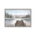 Picture of River After the Snowfall _GroupedProduct_Rectangle_Landscape_Framed_Matted_