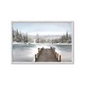 Picture of River After the Snowfall _GroupedProduct_Rectangle_Landscape_Framed_Matted_