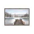 Picture of River After the Snowfall _GroupedProduct_Rectangle_Landscape_Framed_Matted_