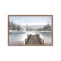 Picture of River After the Snowfall _GroupedProduct_Rectangle_Landscape_Framed_Matted_