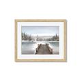 Picture of River After the Snowfall _GroupedProduct_Rectangle_Landscape_Framed_Matted_