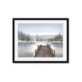 Picture of River After the Snowfall _GroupedProduct_Rectangle_Landscape_Framed_Matted_