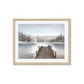 Picture of River After the Snowfall _GroupedProduct_Rectangle_Landscape_Framed_Matted_