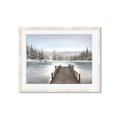 Picture of River After the Snowfall _GroupedProduct_Rectangle_Landscape_Framed_Matted_