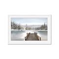 Picture of River After the Snowfall _GroupedProduct_Rectangle_Landscape_Framed_Matted_