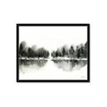 Picture of Misty Forest Black  _GroupedProduct_Rectangle_Landscape_Framed_Matted_