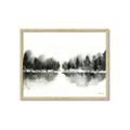 Picture of Misty Forest Black  _GroupedProduct_Rectangle_Landscape_Framed_Matted_