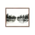 Picture of Misty Forest Black  _GroupedProduct_Rectangle_Landscape_Framed_Matted_