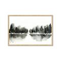 Picture of Misty Forest Black  _GroupedProduct_Rectangle_Landscape_Framed_Matted_